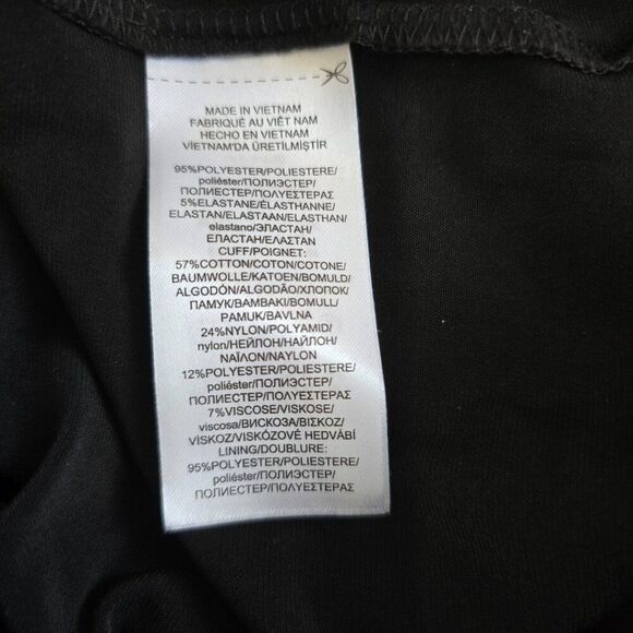 LAUREN RALPH LAUREN Dress Navy Black Lace Bell Sleeve Ruched Sheath Womens Sz 4 - Picture 11 of 12